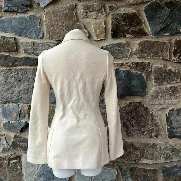 ACNE STUDIOS Ivory Slim Boil jacket size 36/S - Picture 6 of 11